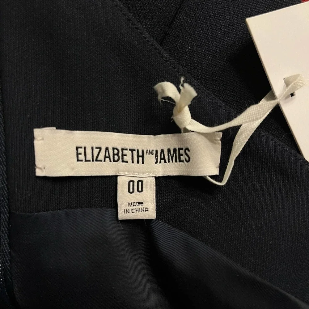 Elizabeth and James Riza Color block Dress Women Size 00 - Picture 15 of 16